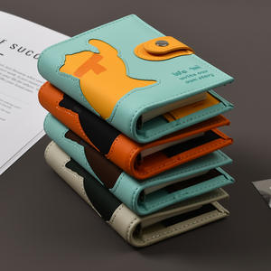 Carnet à reliure à pression A7 A6 A5 en cuir souple pour le travail et les études, bloc-notes, portefeuille cadeau économique - Product Image 2