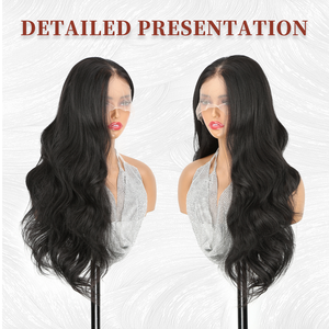 Peluca frontal de encaje HD 13x6, súper ondulada, larga, brasileña, con encaje transparente, densidad del 180%, de 14 a 30 pulgadas - Product Image 2