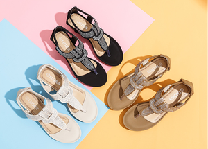 <span class=keywords><strong>Sandali</strong></span> da Donna <span class=keywords><strong>Estivi</strong></span> Comodi e alla Moda con Brillanti Diamanti, Ciabatte Casual da Spiaggia - Product Image 6