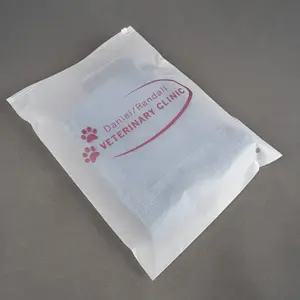 Biancheria intima stampata su misura smerigliata chiusura a Zip abbigliamento imballaggio sacchetti di plastica con Logo