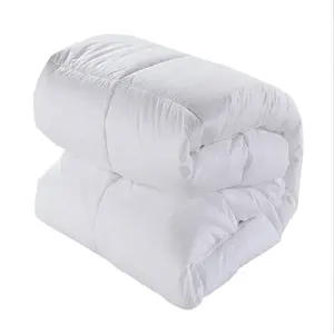 Bán Buôn Trắng Comforter Set Vua Kích Thước Khách Sạn Duvet Set Cotton Comforter Trải Giường Bộ Đồ Giường Tấm Set Linen