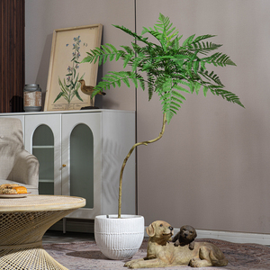 Planta Artificial de <span class=keywords><strong>Jacaranda</strong></span> con Maceta en Oferta, Palmera <span class=keywords><strong>Tropical</strong></span> Artificial para Decoración del Hogar y Hoteles - Product Image 3