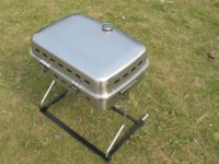 Four à pizza portable pliable RV04, barbecue à gaz rond simple en acier noir moderne pour bateau, camping-car, extérieur, facile à nettoyer