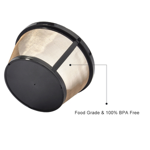 <span class=keywords><strong>Filtre</strong></span> à café réutilisable en acier inoxydable 304, capacité 8-12 tasses, compatible avec les cafetières et les machines à café - Product Image 5