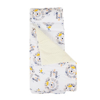 Expédition rapide, tapis de sieste pour enfants en tissu matelassé doux au toucher, couleur personnalisée, avec oreiller et couverture