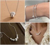 Accessoires en argent sterling 925, composants uniques, perles d'espacement rondes en œil de chat pour la fabrication de colliers et de bracelets
