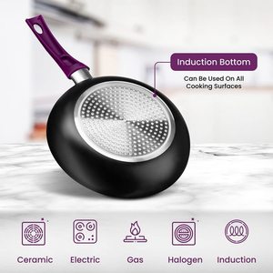 Ultra Nonstick Pots and Pans Set <strong>Induction</strong> Kitchen Cookware Sets 11pcs Aluminum Cooking Set with Frying Pans and <strong>Saucepan</strong> - Product Image 4