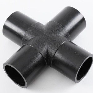 plastic pvc pe pipe fittings cross tee for connecting water pipe