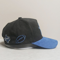 Gorra de Béisbol de Gamuza de Dos Tonos con Textura Vintage, Bordado con Logotipo Personalizado, Unisex, Estilo Hip Hop, Ajustable