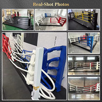 Prix de gros d'usine, cage de boxe octogonale de taille personnalisée, logo professionnel, haute qualité, excellent rapport qualité-prix, plateforme de boxe