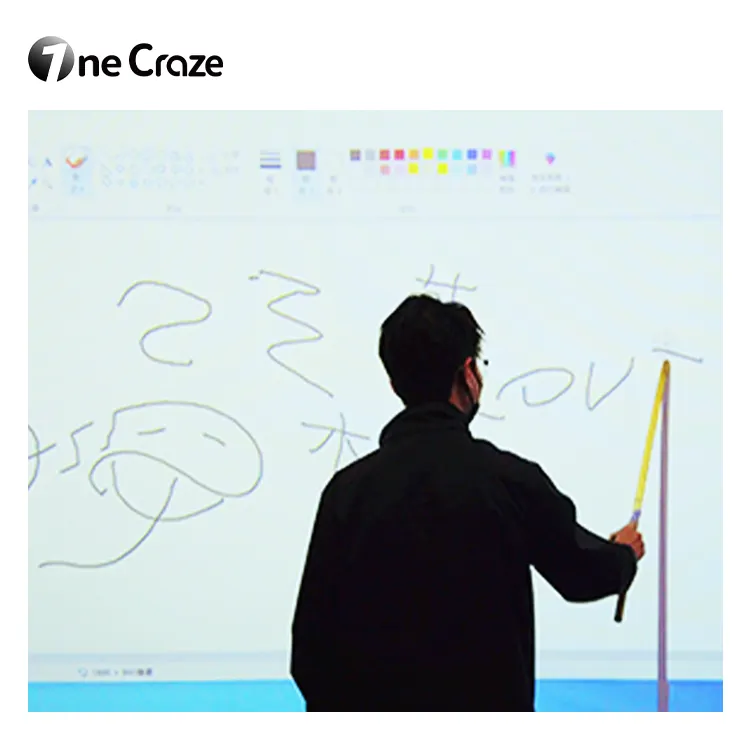 Originele Multi-Vinger Schrijven Slimme Educatieve Apparatuur Die 40-185 Inch Draagbare Interactieve Whiteboard Ondersteunt