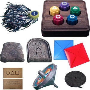 Set di Giochi Tradizionali Coreani, Dadi per Feste, Accessori Quadrati, Circolari e Triangolari, Gioco di Abilità Familiare in Plastica, Set Gonggi Jack in Confezione Regalo per Bambini - Product Image 5