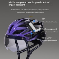 Casque de vélo demi-coque magnétique respirant toutes saisons avec visière solaire amovible et réglable pour la protection en cyclisme
