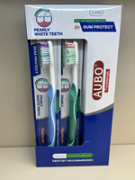 AUBO OEM/ODM disponible, vente en gros, brosse à dents légère en plastique avec poils en PBT, manche en plastique, nettoyage en profondeur, blanchiment des dents, personnalisable