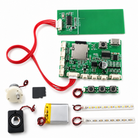 Stiker Kulkas NFC Baru Modul Musik Sensor Motor Lampu Strip Slot Kartu 128MB Memori Besar Speaker Kuat Perekam Suara