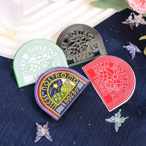 Spille Personalizzate con Logo in Metallo, Set di Spille Smaltate con Cartoncino, <span class=keywords><strong>Badge</strong></span> Personalizzati - Product Image 5