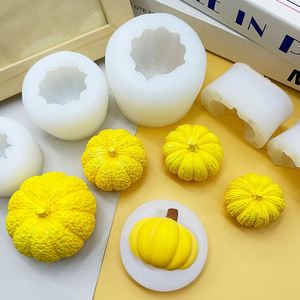 Moule en silicone 3D Citrouille d'Halloween pour pâtisserie, gâteau mousse au chocolat, bricolage et bougies d'aromathérapie - Product Image 3