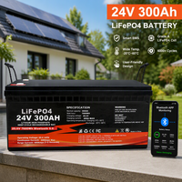 Batterie solaire LiFePO4 Fuyue 24V 300Ah, batterie lithium-ion à cycle profond pour stockage d'énergie domestique, camping-car, caravane, marine, hors réseau