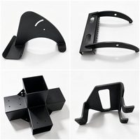 Supports d'angle en acier et aluminium thermolaqués sur mesure OEM pour meubles en bois, fixation murale, fabrication de tôles
