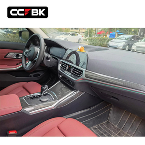 Para BMW G42 218i 220i 220d 230i <span class=keywords><strong>240i</strong></span> G87 <span class=keywords><strong>M2</strong></span> CS 2021-2023, Adhesivo de Fibra de Carbono Seca para la Cubierta del Panel de Control Central y las Rejillas de Ventilación del Aire Acondicionado (LHD) - Product Image 3