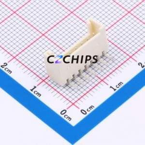 HC-HY2.0-7AW-M Wire-to-Board Pin Header Bent Lead Through Hole,P=2mm Connector 1x7P 2mm Right Angle Insert HY - Product Image 1