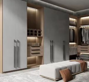 Armarios de Madera Natural Modernos y Personalizados con Gran Espacio Abierto para Ropa - Product Image 2