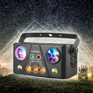 รีโมทคอนโทรล DMX512 ไฟเลเซอร์สองหัว แสงดาวกลางคืน ไฟ LED RGB ลูกบอลวิเศษ ฉายแสงสำหรับงานปาร์ตี้ มาตรฐาน IP44 ปรับความสว่างได้ แขวนได้ - Product Image 3