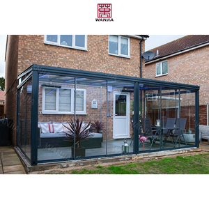 Case in vetro piatto per veranda Solarium personalizzate di alto livello camera da giardino garantita case in vetro per veranda in lega di alluminio - Product Image 5