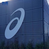 Mur rideau en aluminium perforé léger découpé au laser 3D pour la création d'ombres et de lumières, idéal pour les hôtels - Vente chaude
