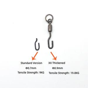 Ronnie Rig Swivel 304 en acier inoxydable avec revêtement en téflon, grand émerillon pivotant pour la pêche au fond anti-emmêlement - Product Image 3