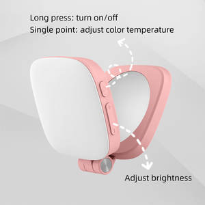 Lumière Selfie Magnétique avec Miroir Intégré, Lampe de Poche LED Portable pour Téléphone, Éclairage Photo Selfie 10 Niveaux de Luminosité - Product Image 5