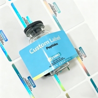 Étiquette personnalisée pour flacon de peptide haute adhérence 10 ml, 20 ml, 30 ml