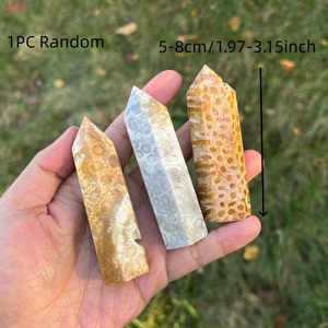 Piedras naturales de cristal de jade coral de alta calidad al por mayor para decoración del hogar única y regalos navideños - Product Image 6