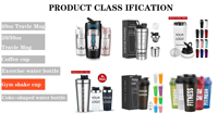 Gourde isotherme sous vide en acier inoxydable 18/8 de 14 oz avec logo personnalisé, couvercle à paille et poignée, pour enfants, école et cadeau pour tout-petits