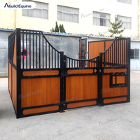 Abuild AB04 Écurie pour chevaux en acier et aluminium avec porte à charnières, design mobile temporaire 3x2.2m