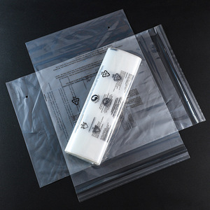 ถุงพลาสติกใสหนาขนาดใหญ่แบบมีซิปล็อคสำหรับบรรจุภัณฑ์เสื้อผ้า - Product Image 1