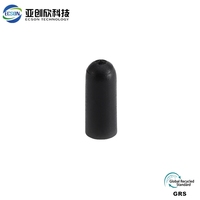 Ecson Manchon de protection en caoutchouc noir 4 mm pour connecteur PE droit, moulé par injection plastique, pour usage domestique, type bouchon en caoutchouc et plastique