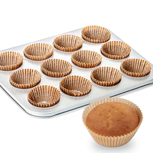 Food-Grade Grease-Proof <b>Paper</b> Muffin Liners Standard Natural Cupcake Baking Cups No Smell Cups for Muffins Nuts Cupcakes Box - Product Image 3