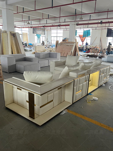 Trapuntato a forma di l divano turchia mobili di lusso classico soggiorno villa divani da tacchino per la casa di lusso in pelle di alta qualità - Product Image 2