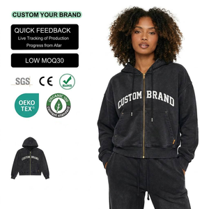 Sweat à capuche personnalisé pour homme avec strass, en molleton de coton épais 270 g/m², 100 % coton lavé, style vintage, épaules tombantes, streetwear, automne - Product Image 1