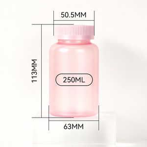 Bouteilles de pilules en PET nacrées colorées de 100 ml, bouteille en plastique givrée, bouteille de capsules pour soins de santé, bouteille de vitamines avec bouchon à l'épreuve des enfants - Product Image 6