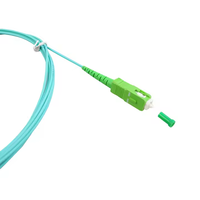 Aqua Turquoise 1.6mm 3.5m FTTH G657A2 Cordon de raccordement à fibre optique SC/APC Jarretière pour la communication réseau Patch à fibre optique