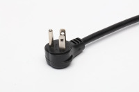 Prise coudée standard américaine à trois broches NEMA 5-15P à usage industriel 15A 125V/110V