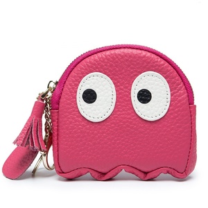 Boshiho <b>Cute</b> for Pink Leather Coin <b>Purse</b> Fashionable Card Holder and Keys Wallet Lovely Coin Bag - Product Image 3