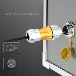 Производитель Cnlinko Ethernet RJ45 Rj45, промышленные круговые водонепроницаемые разъемы IP68 - Product Image 3