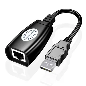 50M USB إلى RJ45 محول موسع شبكة إيثرنت للكمبيوتر والكمبيوتر المحمول والكمبيوتر المحمول