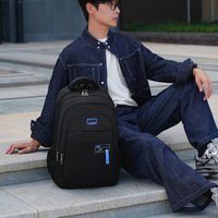 Sac à dos pour homme de grande capacité, résistant à l'eau, en tissu Oxford, pour ordinateur portable, pour les voyages et l'usage quotidien