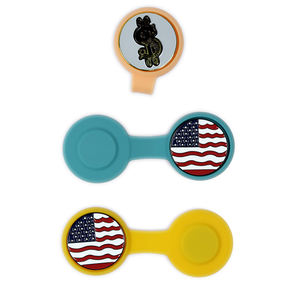 Clip de gorra de Golf de goma de silicona magnético fuerte plegable de moda Popular con parche Chapado en Metal esmaltado DIY - Product Image 4