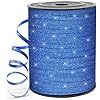 Ruban en satin plastique floral de 500 yards, couleur personnalisée, pour emballage cadeau de mariage, Noël, Halloween et anniversaire