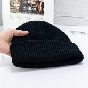 Gorro de Punto Acrílico de Invierno Cálido de Color Sólido con Logotipo Personalizado a <span class=keywords><strong>Precio</strong></span> de Fábrica - Product Image 6